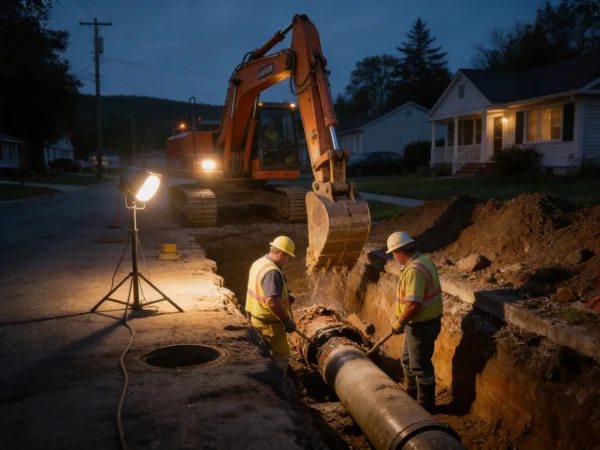 Emergency sewer repair service near Harveys Lake Pennsylvania