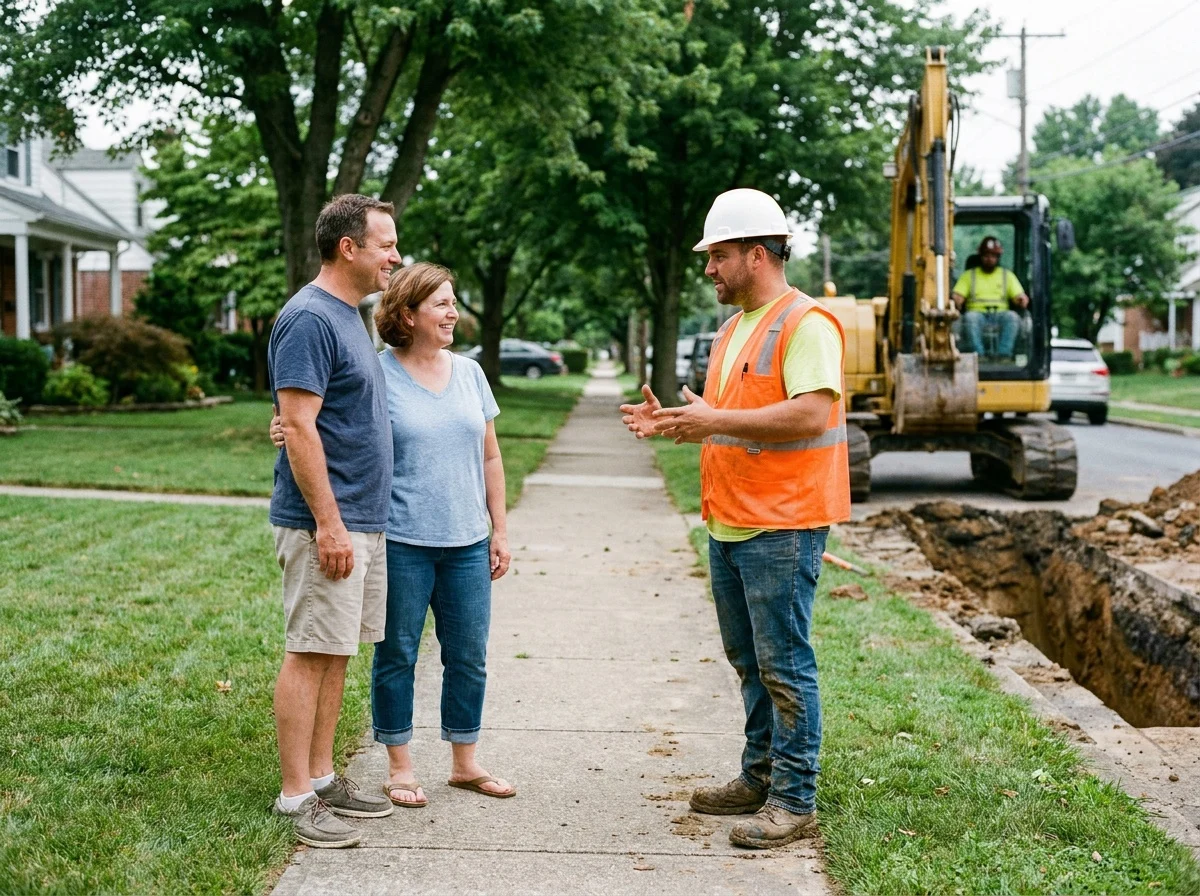 Emergency sewer excavation service in Dallas Pennsylvania