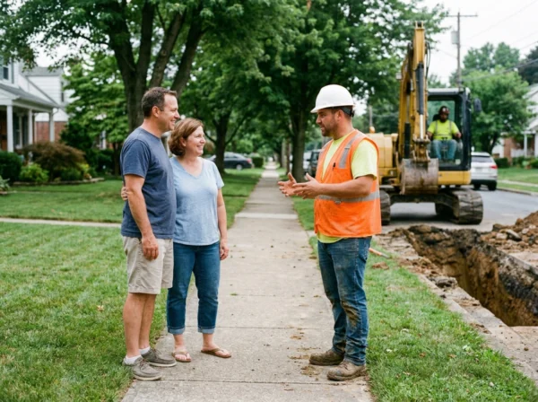 Emergency sewer excavation service in Dallas Pennsylvania