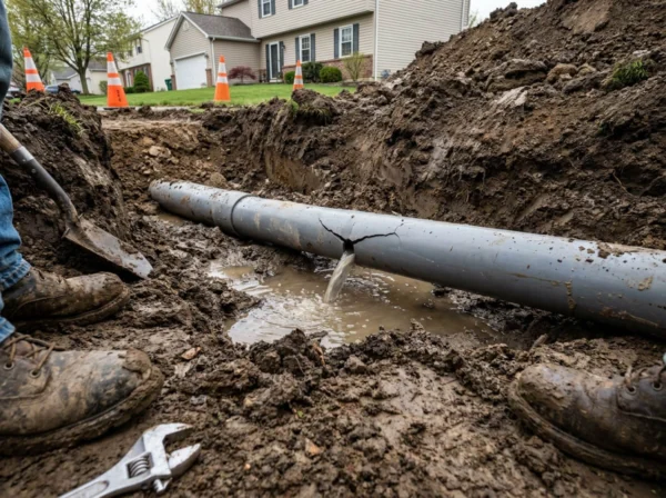 sewer repairs before property sale in Shavertown