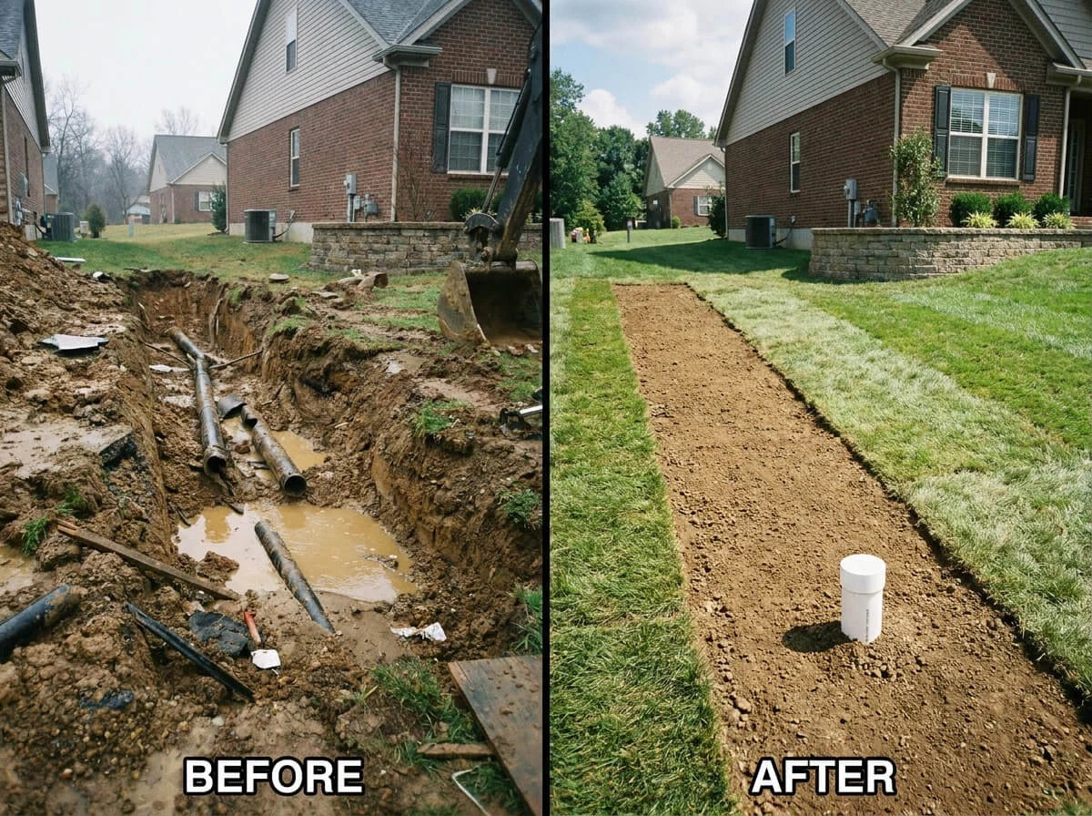 Before and after Project Dallas, PA